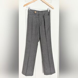 Women's Grey Fully-Lined Herringbone Pants/Trousers